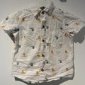 Baby Boy 12 -24 months Tommy Bahama White Dinosaur Button Up Shirt (52 25)
