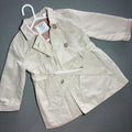 Baby girl 12-18 months ZARA Beige Traditional Style Rain Coat  (40 26)