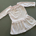 Baby Girl 3-6 months Bonjour Bebe Pink Knitted Long Sleeve Dress (26 13)