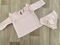 Baby Girl Up to 1 month 4.5 Kg Primark Pink Long Sleeve Textured Top  (43 30)