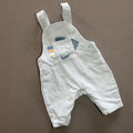 Baby Boy Newborn Mothercare Light Blue Corduroy Rocket Dungarees (39 11)