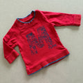 Baby Boy 0-3 months Disney at George Red Mickey Mouse Long Sleeve Top (45 33)