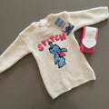 Baby Girl 6-9 months Disney Primark Stitch  Jumper Dress & Tights BNWT (33 34)