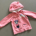 Baby Girl 12-18 months George Disney Minnie Mouse Hoodie Pink (22 24)