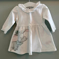 Baby Girl 6-9 months Disney Dumbo White Long Sleeve Dress (60 21)