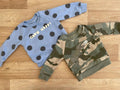 Baby Boy 3-6 months Primark Two Pullover Sweatshirts Jumpers Camouflage Dinosaur