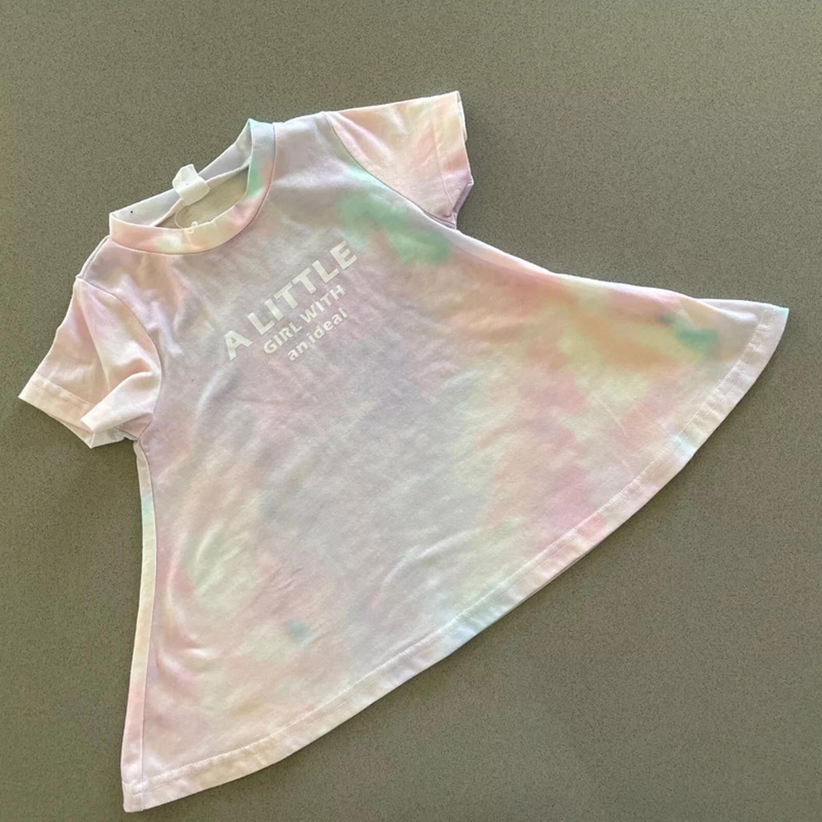 Baby Girl 6-9 months Shein Tie Dye Purple Pink T-Shirt Dress ALine (41 15)