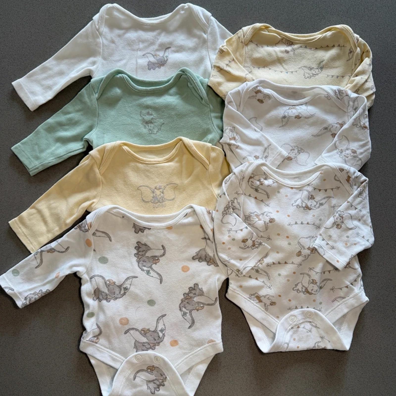 Baby Boy Girl Unisex 1 Month 4.5 kg Disney Dumbo Set 7 Bodysuits (52 04)