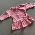 Baby Girl 6-9 months Disney Baby Pink Minnie Mouse Tunic Long Top Ruffles (2920)