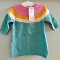 Baby Girl 0-3 months Marks and Spencer Teal Pink Jumper Dress BNWT (39 22)