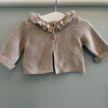 Baby Girl 1 month 4.5 kg Matalan Knitted Cardigan with Ruffles (42 24)