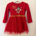 Baby Girl 18-24 months Disney Minnie Mouse Red Tutu Christmas Dress (23 02)
