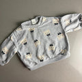Baby Girl age 4-6 months H&M Grey Cat Sweatshirt (63 02)