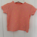 Baby Girl 6-9 months George Peach Lemon T-shirt (29 21)