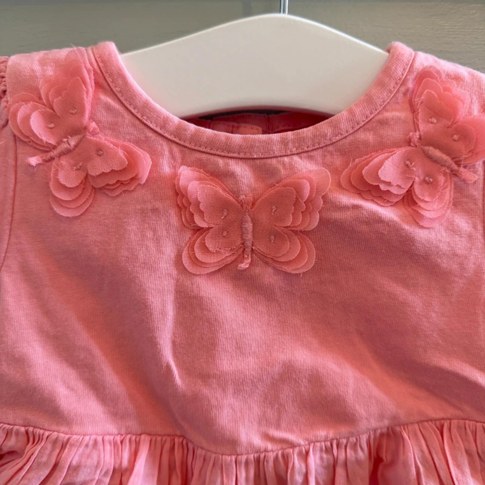 Baby Girl 3-6 months Ted Baker Pink Smart Summer Romper Butterfly (34 05)