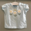 Baby Girl 6-9 months Primark Blue Daisy Short Sleeve T-Shirt (59 05)