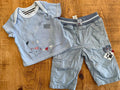 Baby Boy 0-3 months George Little Paws 2 Piece Trouser Outfit  Blue Dogs (31 02)