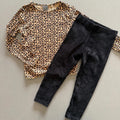 Girl age 2-3 years Next George Animal Print Top & Velvet Leggings (55 03)
