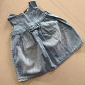 Baby Girl 3-6 months Next Blue Denim Dress with Bow (28 06)