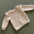 Baby Girl 6-9 months Primark Pink Quilted Sweatshirt Pullover Ruffles (42 05)