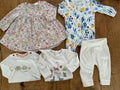 Baby Girl Up to 1 month Bundle Next H&M Mothercare M&S Dress Bodysuits (50 18)