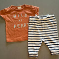Baby Boy 0-3 months Next Wild at Heart 2 Piece Outfit (45 21)