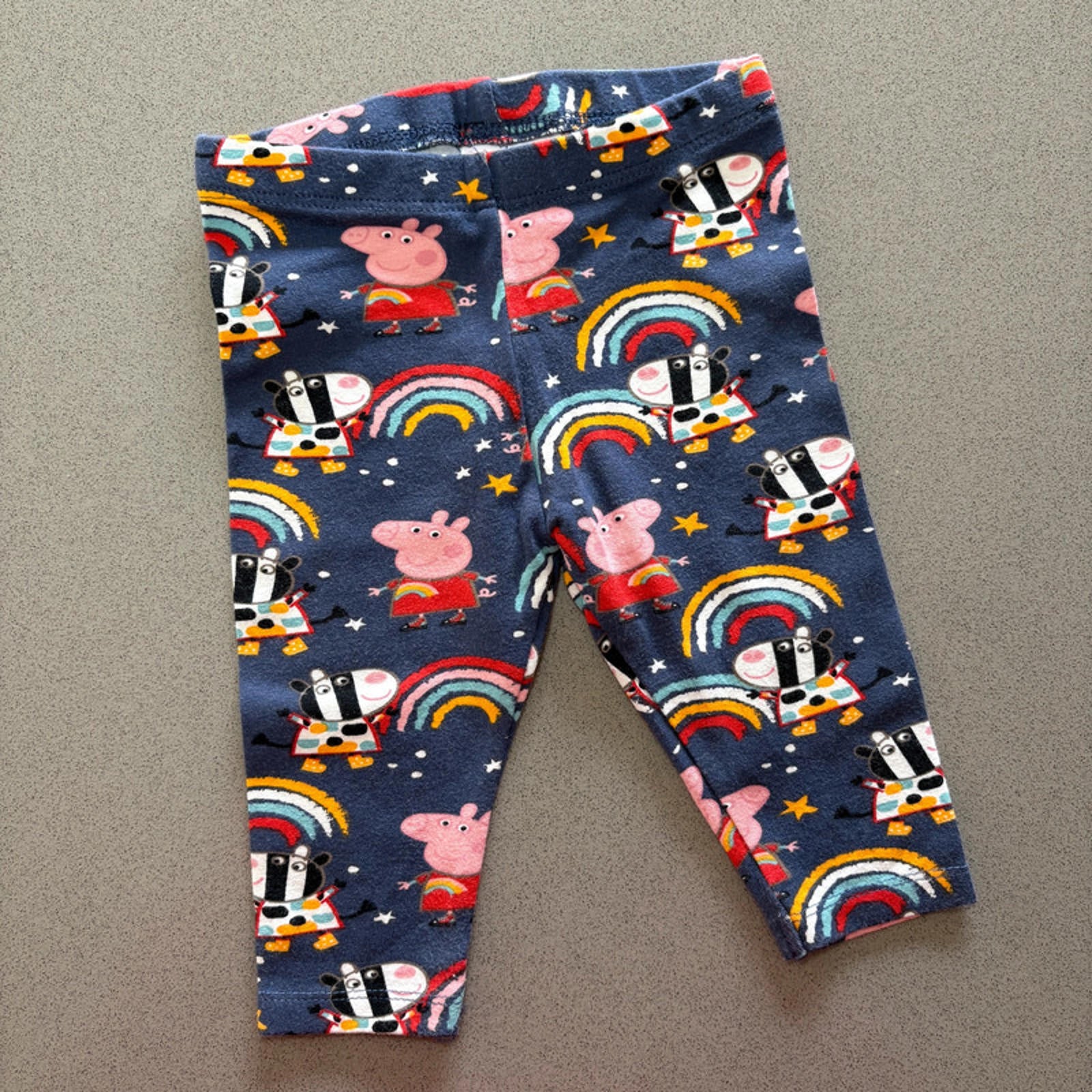 Baby Girl 3-6 months Next Blue Peppa Pig Leggings (51 18)