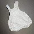 Baby Boy Newborn F&F Grey Short Jersey Dungarees (55 26)