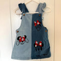 Baby Girl 9-12 months Disney Minnie Mouse Denim Pinafore Dress (25 10)