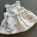 Baby Girl 0-3 months White Needlecord Thumper Party Dress (46 09)