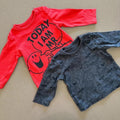 Baby Boy 6-9 months George Set 2 Long Sleeve Mr Men Themed T-shirts (23 15)