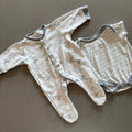 Baby Boy Newborn White Grey Green Animals Babygrow Bodysuit Set (40 15)