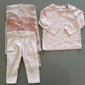 Baby Girl 4-6 months H&M 3 Pairs Leggings & 1 Long Sleeve T-shirt Pink (34 32)