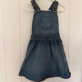 Girl age 2-3 years George Blue Pinafore Dress with Heart Pocket (47 30)