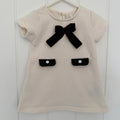 Baby Girl 6-9 months H&M Cream Short Sleeve Dress with Bow (57 23)