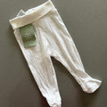 Baby Girl 4-6 months H&M White Pink Spot Footed Leggings BNWT New (32 28)
