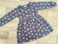 Young Girl 2-3 years Primark Thick Grey Long Sleeve Floral Dress