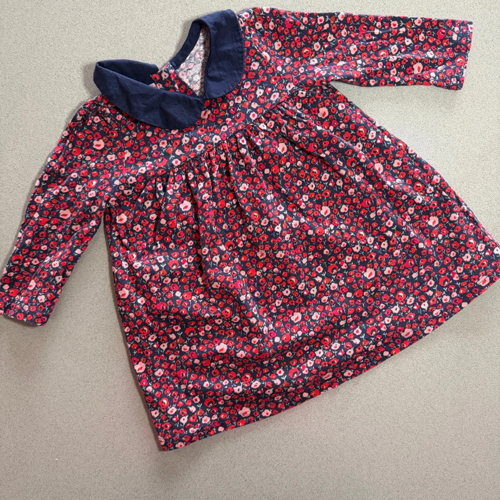 Baby Girl 6-12 months GAP Floral Long Sleeve Dress (21 29)