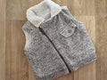 Baby Girl Boy Unisex 0-3 months Nutmeg Grey Zip Gilet Teddy Fleece Lining (4331)