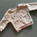 Baby Girl 3-6 months George Pink Bear Fleece Warm Pullover (47 23)