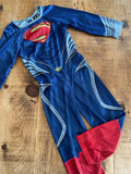 Young Boy age 5-6 years F&F Superman Blue Red One Piece Lightweight All in One (45 27)