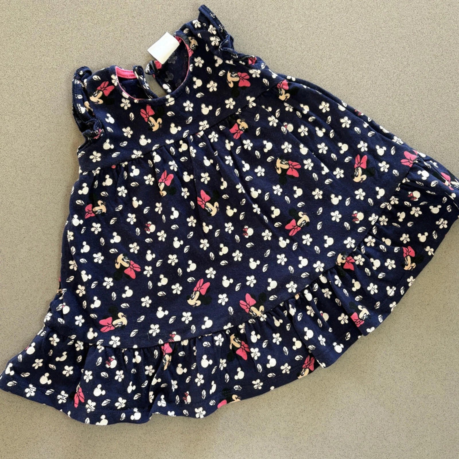 Baby Girl 3-6 months Disney Minnie Mouse Blue Sleeveless Summer Dress (40 03)
