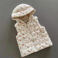 Baby Girl 3-6 months George Floral Padded Hooded Bodywarmer  (46 03)