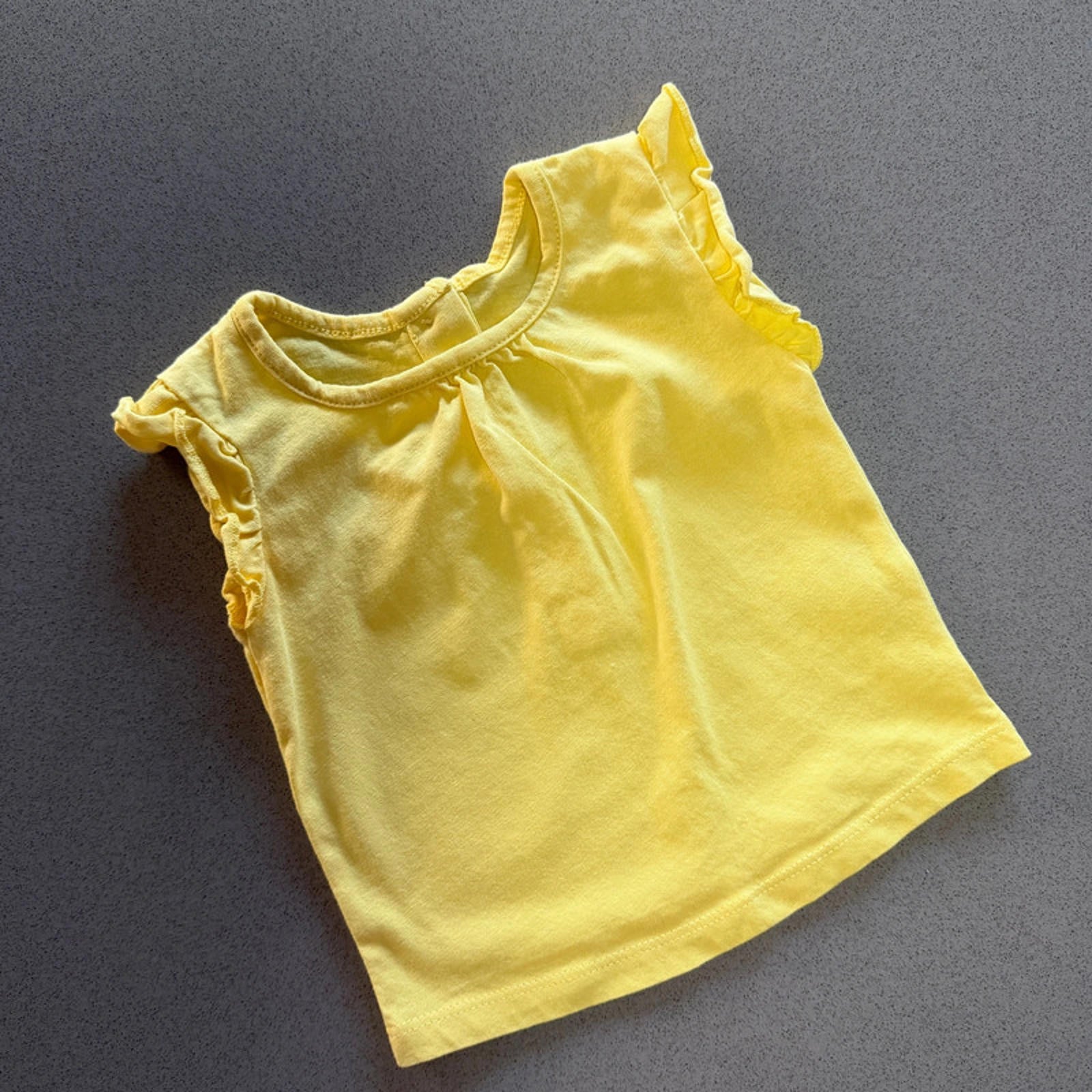 Baby Girl 0-3 months Matalan Yellow Sleeveless Summer Top (51 20)