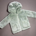 Baby Boy Girl Unisex 3-6 months TU Green Fluffy Furry Zip Up Hoodie