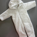 Baby Boy Girl Unisex 12-18 months Matalan Fluffy Fleece Full Zip Snowsuit (4930)