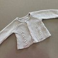 Baby Girl 0-3 months Matalan Grey Knintted Cardigan Round Neck (33 31)