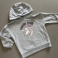 Girl 3-4 years Primark Grey Unicorn Power Pullover Hoodie (47 18)