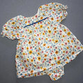 Baby Girl 3-6 months Zara Floral Short Sleeve Dress Lined Smocked (43 28)