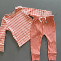Baby Girl 6-9 months George Coral Striped Ribbed Outfit (44 10)